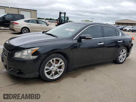 2013 Nissan Maxima SV with VIN 1N4AA5AP0DC831468, listed as a Copart auction lot 55640505 with 121,492 mi miles and Clean title. Bid and sale history available at DreamBid. Image 1.