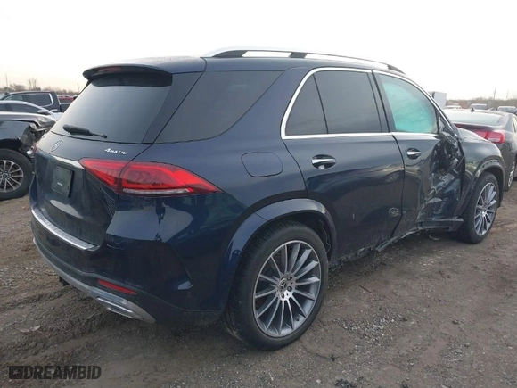 2022 Mercedes-Benz GLE with VIN 4JGFB4KB8NA709475, listed as a IAAI auction lot 41504618 with 18,592 mi miles. Bid and sale history available at carsss.com. Image 4.