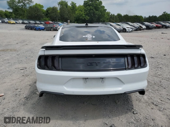 2021 Ford Mustang GT with VIN 1FA6P8CF8M5112824, listed as a Copart auction lot 59357474 with Not provided miles and Salvage title. Bid and sale history available at DreamBid. Image 6.