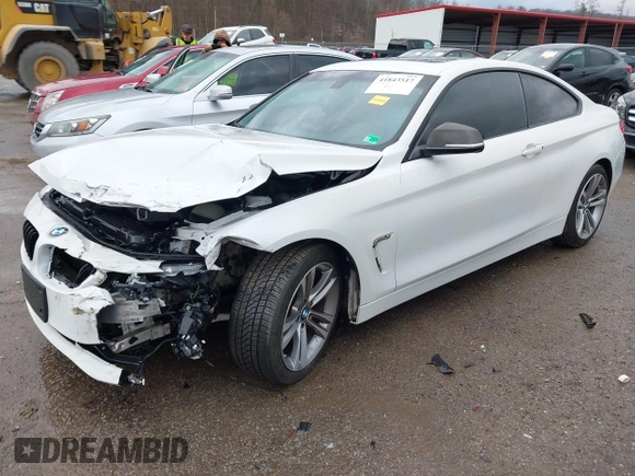 2014 BMW 4 Series 428i with VIN WBA3N3C58EF712202, listed as a IAAI auction lot 41843517 with 90,958 mi miles and . Bid and sale history available at DreamBid. Image 2.