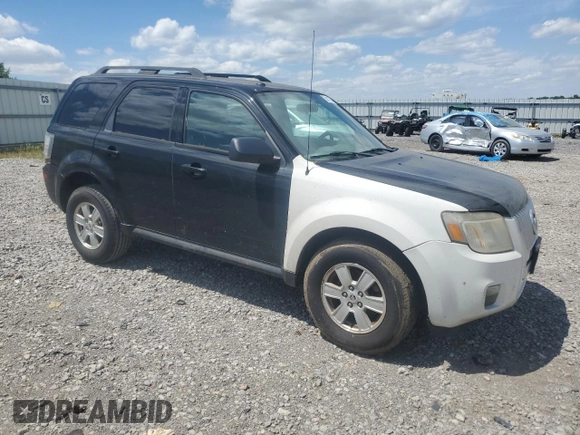 2010 Mercury Mariner with VIN 4M2CN8B76AKJ17945, listed as a Copart auction lot 58177785 with Not provided miles and Salvage title. Bid and sale history available at DreamBid. Image 4.