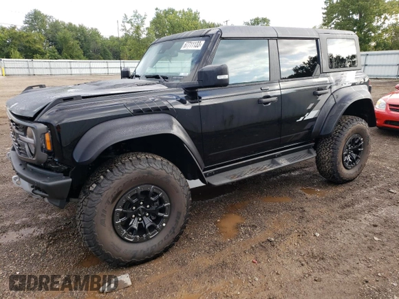 2023 Ford Bronco Raptor with VIN 1FMEE5JR9PLA93414, listed as a Copart auction lot 67711133 with 787 mi miles. Bid and sale history available at carsss.com. Image 1.