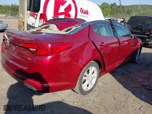 2013 Kia Optima LX z VIN 5XXGM4A76DG152178, wystawiony jako IAAI lot #42002201 z przebiegiem 72 335 mil mil oraz . Historia ofert i sprzedaży dostępna na DreamBid. Obrazek 4.