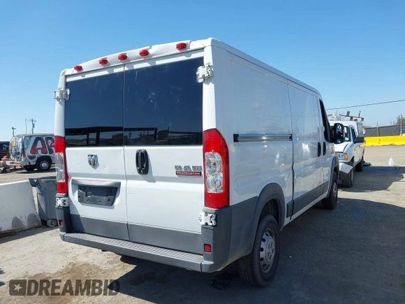 2017 Ram ProMaster Cargo with VIN 3C6TRVAG8HE521666, listed as a IAAI auction lot 42073723 with 127,619 mi miles and . Bid and sale history available at DreamBid. Image 4.