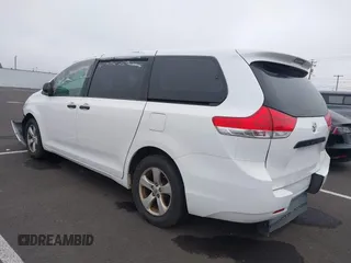 2012 Toyota Sienna with VIN 5TDZK3DCXCS271365, listed as a IAAI auction lot 38121628 with 101,756 mi miles and . Bid and sale history available at DreamBid. Image 3.