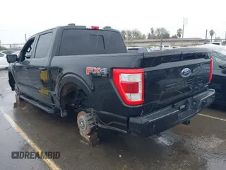 2021 Ford F-150 XL with VIN 1FTFW1E85MFA61098, listed as a IAAI auction lot 41802160 with 1 mi miles. Bid and sale history available at carsss.com. Image 3.