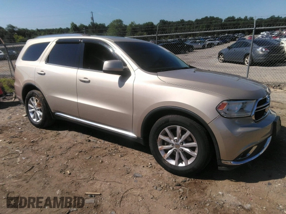2014 Dodge Durango SXT with VIN 1C4RDHAG4EC266777, listed as a IAAI auction lot 42490301 with 210,544 mi miles and . Bid and sale history available at DreamBid. Image 1.