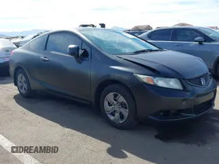2013 Honda Civic Cpe LX with VIN 2HGFG3B56DH507116, listed as a IAAI auction lot 41479130 with 98,846 mi miles. Bid and sale history available at carsss.com. Image 1.