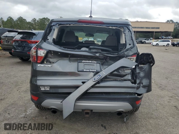 2017 Ford Escape Titanium with VIN 1FMCU0J98HUF09588, listed as a Copart auction lot 48988765 with 101,887 mi miles and Salvage Title. Bid and sale history available at DreamBid. Image 6.
