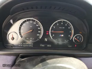 2015 BMW M5 with VIN WBSFV9C5XFD595148, listed as a Copart auction lot 46157335 with 77,582 mi miles and Salvage Title. Bid and sale history available at carsss.com. Image 9.