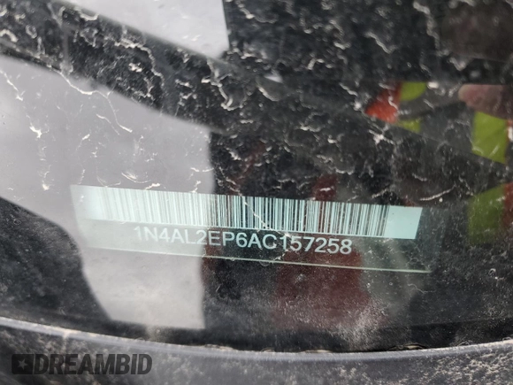 2010 Nissan Altima 2.5 S with VIN 1N4AL2EP6AC157258, listed as a Copart auction lot 50421495 with 194,175 mi miles and Salvage Title. Bid and sale history available at carsss.com. Image 13.