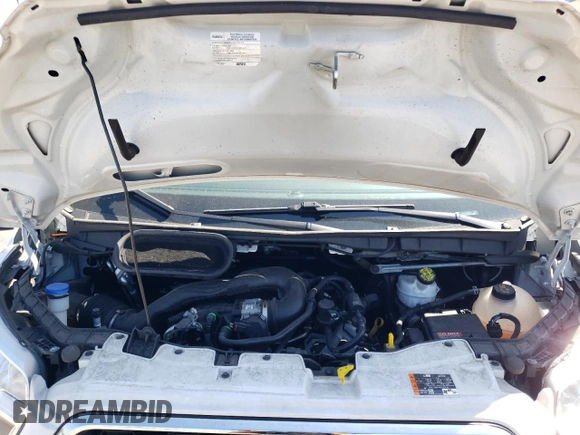 2021 Ford Transit Cargo with VIN 1FTBR1Y86MKA70224, listed as a Copart auction lot 54850495 with 42,101 mi miles and Salvage title. Bid and sale history available at DreamBid. Image 12.