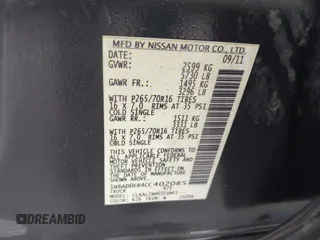2012 Nissan Frontier SV z VIN 1N6AD0ER4CC402085, wystawiony jako IAAI lot #41975832 z przebiegiem 263 152 mil mil oraz . Historia ofert i sprzedaży dostępna na DreamBid. Obrazek 9.