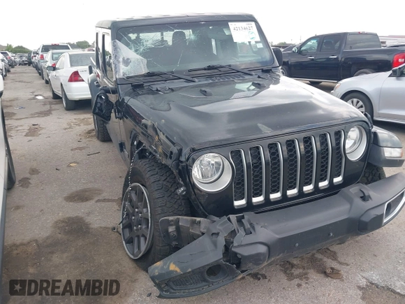 2023 Jeep Gladiator Overland z VIN 1C6HJTFG2PL523686, wystawiony jako IAAI lot #42134627 z przebiegiem 33 575 mil mil oraz . Historia ofert i sprzedaży dostępna na DreamBid. Obrazek 1.