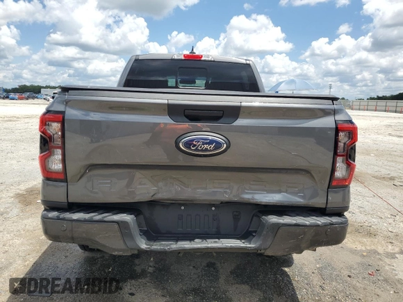2024 Ford Ranger Lariat with VIN 1FTER4KH3RLE10731, listed as a Copart auction lot 60604675 with 8,566 mi miles and Salvage title. Bid and sale history available at DreamBid. Image 6.