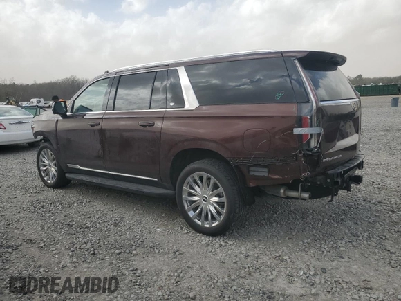 2023 Cadillac Escalade ESV 4WD Premium Luxury with VIN 1GYS4KKL8PR504649, listed as a Copart auction lot 49773625 with 15,046 mi miles and Salvage Title. Bid and sale history available at carsss.com. Image 2.