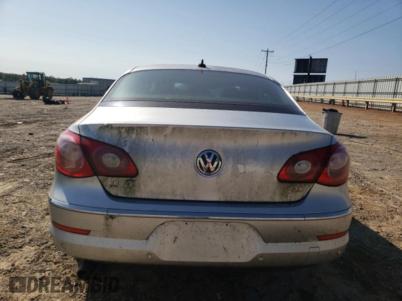 2010 Volkswagen CC with VIN WVWEU7AN9AE564778, listed as a Copart auction lot 43419875 with 166,968 mi miles and Salvage Title. Bid and sale history available at DreamBid. Image 6.