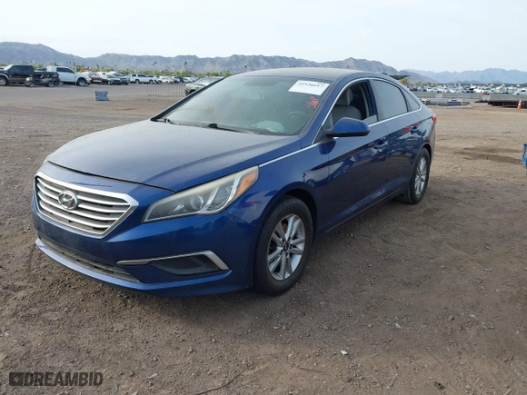 2017 Hyundai Sonata 2.4L with VIN 5NPE24AF1HH441063, listed as a IAAI auction lot 41936617 with 172,185 mi miles. Bid and sale history available at carsss.com. Image 17.