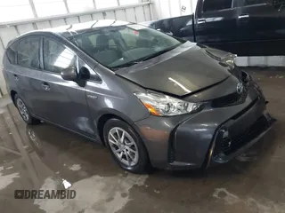 2017 Toyota Prius v Two with VIN JTDZN3EU9HJ062721, listed as a IAAI auction lot 41526575 with 55,221 mi miles. Bid and sale history available at carsss.com. Image 1.