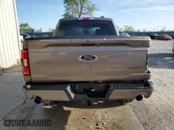 2023 Ford F-150 XL with VIN 1FTEW1E81PFB44320, listed as a Copart auction lot 53779775 with 37,500 mi miles and Salvage Title. Bid and sale history available at carsss.com. Image 6.