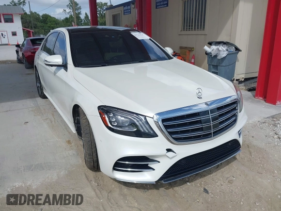 2018 Mercedes-Benz S 560 with VIN WDDUG8GB3JA380620, listed as a IAAI auction lot 41722426 with 94,007 mi miles and . Bid and sale history available at carsss.com. Image 1.