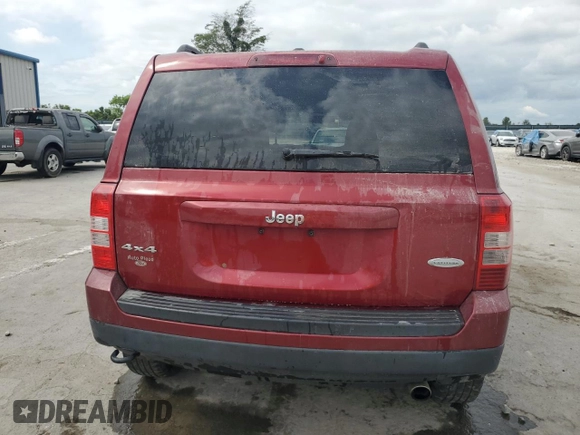 2014 Jeep Patriot Latitude with VIN 1C4NJRFB8ED845677, listed as a Copart auction lot 66019864 with 188,587 mi miles and Salvage Title. Bid and sale history available at carsss.com. Image 6.