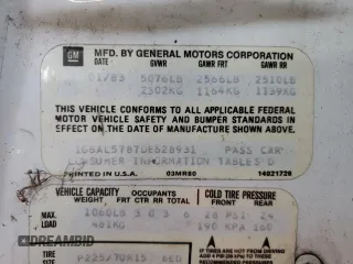 1983 Cadillac Eldorado z VIN 1G6AL5787DE628931, wystawiony jako Copart lot #73113774 z przebiegiem 28 559 mil mil oraz Tytuł czysty. Historia ofert i sprzedaży dostępna na DreamBid. Obrazek 12.