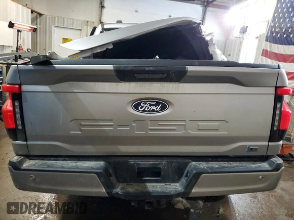 2024 Ford F-150 Lightning XLT with VIN 1FTVW3LK9RWG06135, listed as a Copart auction lot 46417885 with Not provided miles and Non repairable. Bid and sale history available at DreamBid. Image 6.