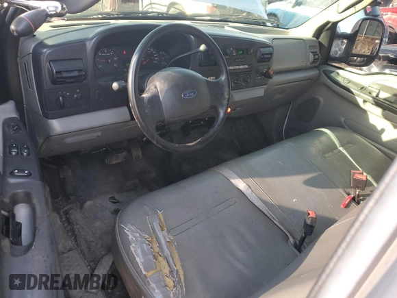 2005 Ford Super Duty F-250 XL with VIN 1FTSX20585EC57199, listed as a Copart auction lot 82987014 with 95,873 mi miles and Salvage Title. Bid and sale history available at carsss.com. Image 8.