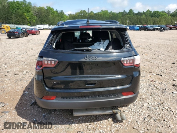 2019 Jeep Compass Altitude with VIN 3C4NJDBB1KT781349, listed as a Copart auction lot 55498805 with 40,365 mi miles and Salvage title. Bid and sale history available at DreamBid. Image 6.