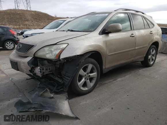 2007 Lexus RX 350 with VIN 2T2HK31U17C028286, listed as a Copart auction lot 48619735 with 167,258 mi miles and Salvage Title. Bid and sale history available at carsss.com. Image 1.