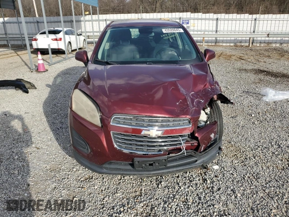 2016 Chevrolet Trax LS with VIN 3GNCJKSB3GL227918, listed as a Copart auction lot 43520045 with 113,344 mi miles and Salvage Title. Bid and sale history available at carsss.com. Image 5.