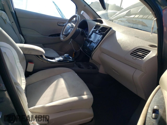 2016 Nissan LEAF S with VIN 1N4BZ0CP3GC309287, listed as a Copart auction lot 62592213 with 54,037 mi miles. Bid and sale history available at carsss.com. Image 7.