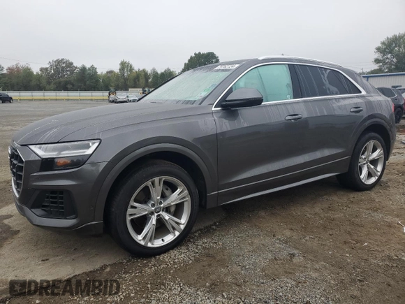 2019 Audi Q8 Premium Plus z VIN WA1BVBF13KD034039, wystawiony jako Copart lot #79762724 z przebiegiem 55 412 mil mil oraz Szkoda całkowita • Salvage title. Historia ofert i sprzedaży dostępna na DreamBid. Obrazek 1.