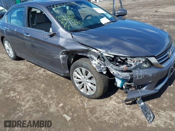 2013 Honda Accord EX-L with VIN 1HGCR2F85DA023495, listed as a IAAI auction lot 41831515 with 67,619 mi miles and . Bid and sale history available at DreamBid. Image 6.