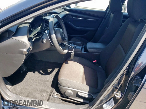 2021 Mazda 3 S with VIN JM1BPAAL4M1321140, listed as a Copart auction lot 52507325 with 53,514 mi miles and Salvage Title. Bid and sale history available at DreamBid. Image 7.