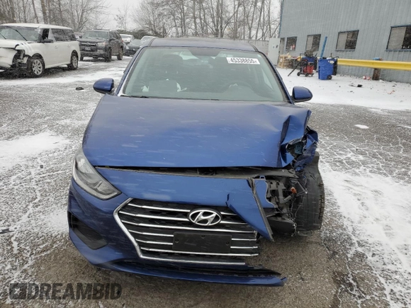 2021 Hyundai Accent SE with VIN 3KPC24A6XME142290, listed as a Copart auction lot 45338855 with 14,851 mi miles and Salvage Title. Bid and sale history available at carsss.com. Image 5.