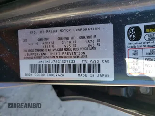 2016 Mazda 3 i Sport with VIN JM1BM1J76G1327232, listed as a Copart auction lot 49493865 with 120,288 mi miles and Salvage Title. Bid and sale history available at DreamBid. Image 12.