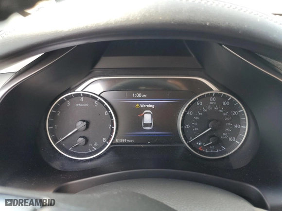 2020 Nissan Murano SV with VIN 5N1AZ2BS2LN103492, listed as a Copart auction lot 54185855 with 81,359 mi miles and Salvage Title. Bid and sale history available at carsss.com. Image 9.