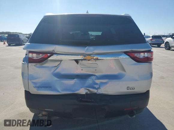 2021 Chevrolet Traverse LS with VIN 1GNERFKW8MJ193604, listed as a Copart auction lot 77136114 with 61,366 mi miles and Salvage Title. Bid and sale history available at carsss.com. Image 6.