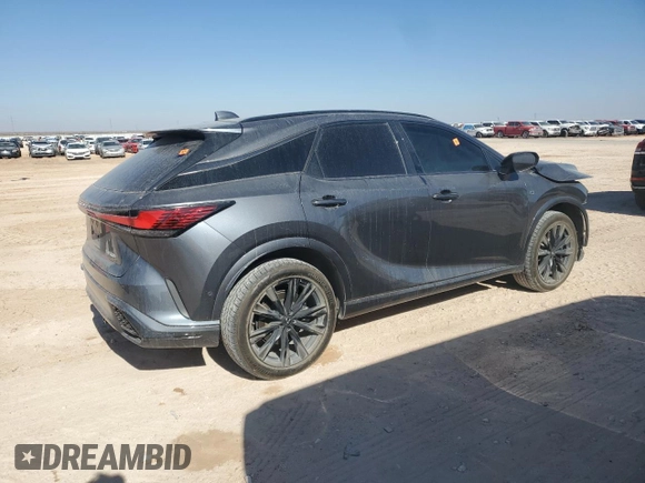 2024 Lexus RX 500h F Sport Performance z VIN 2T2BCMEA8RC013392, wystawiony jako Copart lot #88410815 z przebiegiem 25 609 mil mil oraz Szkoda całkowita • Salvage title. Historia ofert i sprzedaży dostępna na DreamBid. Obrazek 3.