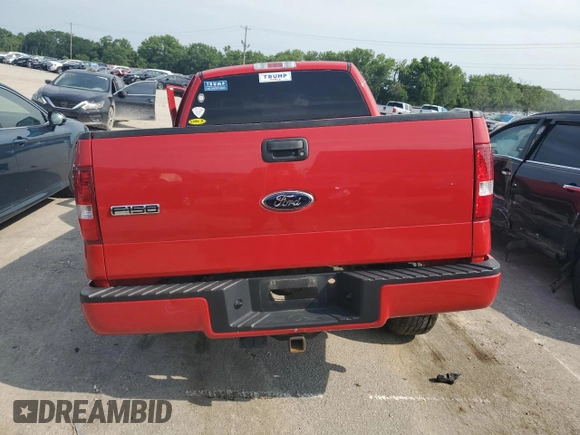 2008 Ford F-150 XLT with VIN 1FTPX14V78FA19515, listed as a Copart auction lot 60692805 with 96,852 mi miles and Salvage title. Bid and sale history available at DreamBid. Image 6.