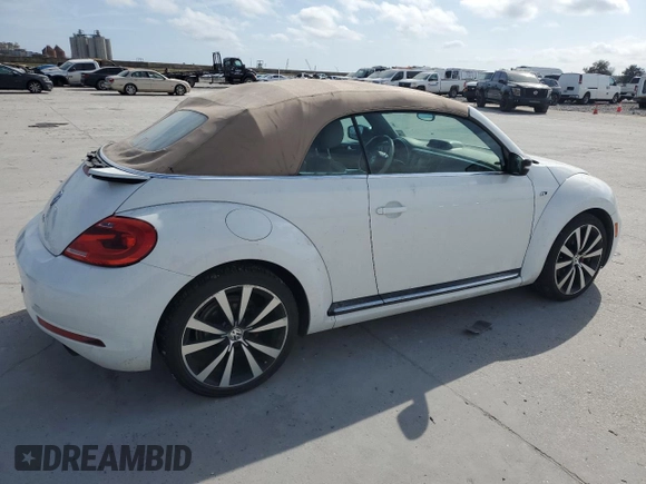 2014 Volkswagen Beetle with VIN 3VW7S7AT5EM815435, listed as a Copart auction lot 43213645 with 109,082 mi miles and Salvage Title. Bid and sale history available at DreamBid. Image 3.