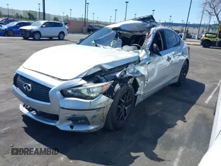 2016 Infiniti Q50 3.0t Premium with VIN JN1EV7AP8GM304940, listed as a IAAI auction lot 41836779 with 103,246 mi miles. Bid and sale history available at carsss.com. Image 2.