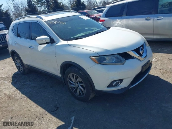 2015 Nissan Rogue SL with VIN 5N1AT2MV1FC857525, listed as a IAAI auction lot 41710406 with 156,646 mi miles. Bid and sale history available at carsss.com. Image 1.