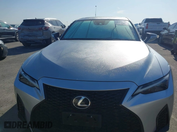 2021 Lexus IS with VIN JTHGZ1B23M5042498, listed as a IAAI auction lot 41975389 with 59,589 mi miles. Bid and sale history available at carsss.com. Image 12.