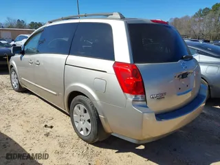 2005 Nissan Quest SE with VIN 5N1BV28U55N137096, listed as a IAAI auction lot 41621102 with 187,180 mi miles. Bid and sale history available at carsss.com. Image 3.
