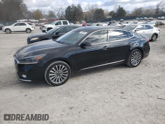 2017 Kia Cadenza Premium with VIN KNALC4J12H5049473, listed as a Copart auction lot 81666694 with 95,025 mi miles and Salvage Title. Bid and sale history available at carsss.com. Image 1.