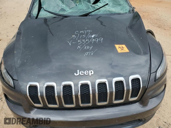 2017 Jeep Cherokee Latitude with VIN 1C4PJLCSXHW535999, listed as a Copart auction lot 49928845 with Not Provided miles and Salvage Title. Bid and sale history available at carsss.com. Image 12.
