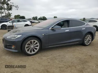 2016 Tesla Model S 70 with VIN 5YJSA1E12GF175827, listed as a Copart auction lot 55791375 with 119,804 mi miles and Salvage title. Bid and sale history available at DreamBid. Image 1.